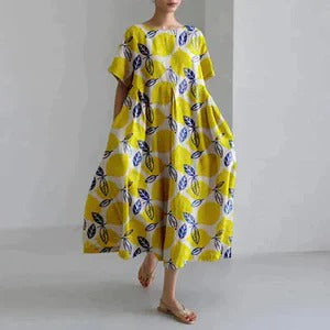 Robe Imprimée Florale Amawinc Été Décontractée À Coupe Légère Pour Tous Les Jours