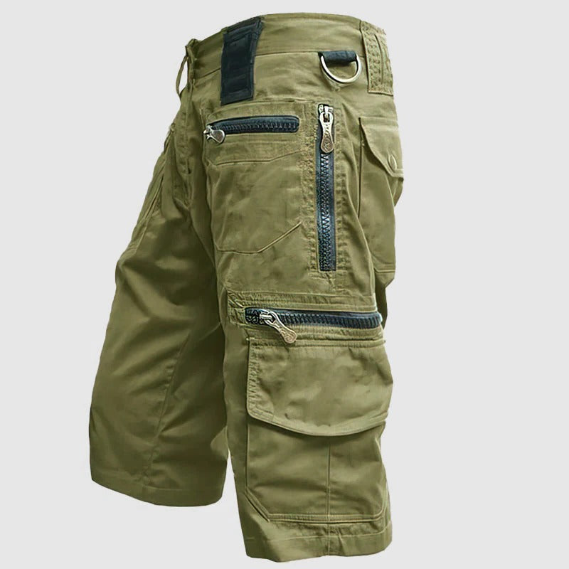 Shorts Cargo Utilitaires Pour Homme Genou Longueur Avec Multiples Poches Pour Activités Extérieures Et Vie Quotidienne