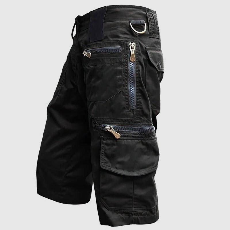 Shorts Cargo Utilitaires Pour Homme Genou Longueur Avec Multiples Poches Pour Activités Extérieures Et Vie Quotidienne
