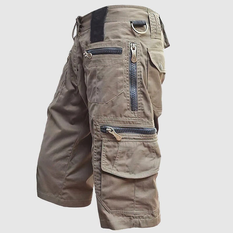 Shorts Cargo Utilitaires Pour Homme Genou Longueur Avec Multiples Poches Pour Activités Extérieures Et Vie Quotidienne