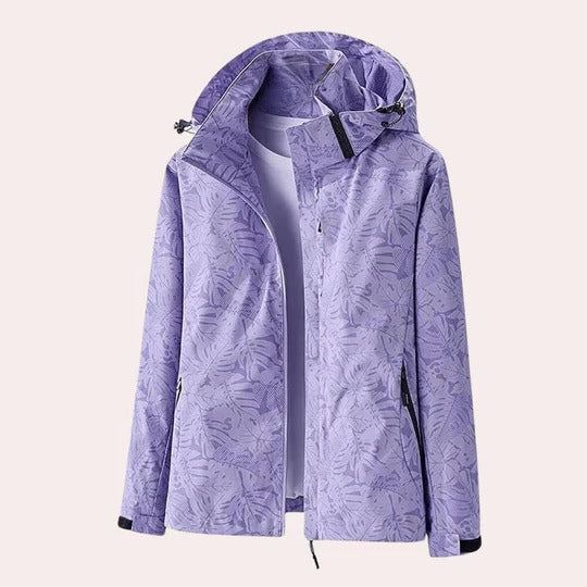 Veste À Capuche Amovible Pour Femme Motif Camouflage, Poches Pratiques Et Tissu Respirant Pour Tous Les Temps