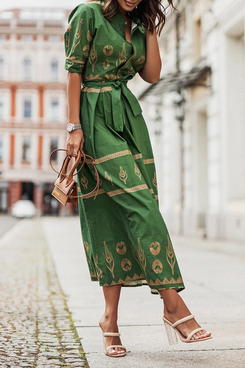 Robe À Manches Courtes Silhouette En A Élégante Pour Printemps Été Polyvalente Et Moderne