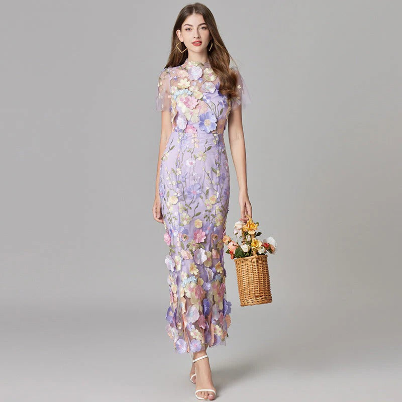 Robe Sans Manches Brodée Pour Femmes Amawinc Avec Silhouette Fluide Et Détails Délicats Pour Toutes Occasions
