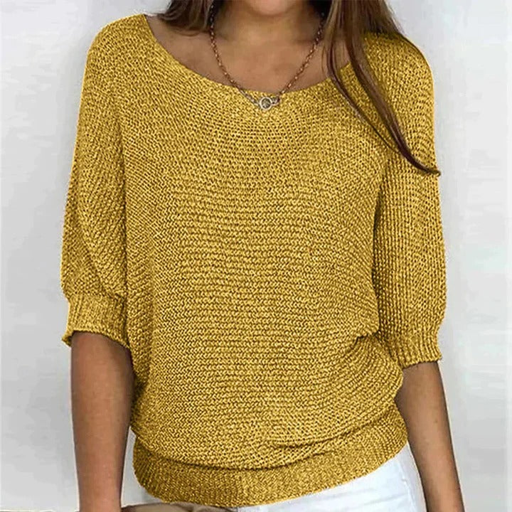 Haut Décontracté En Maille Ample Avec Motif Texturé Par Amawinc Pour Tenue Quotidienne