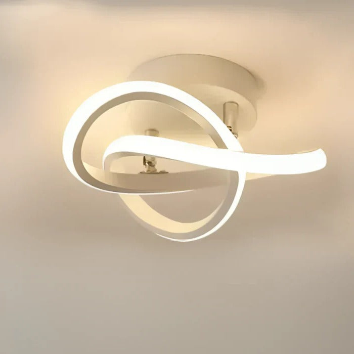 Éclairage LED Plafond Avec Anneaux Doubles Pour Intérieur Moderne Luminaire Minimaliste Avec Lumière Uniforme