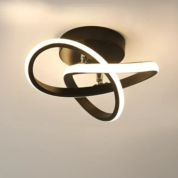 Éclairage LED Plafond Avec Anneaux Doubles Pour Intérieur Moderne Luminaire Minimaliste Avec Lumière Uniforme