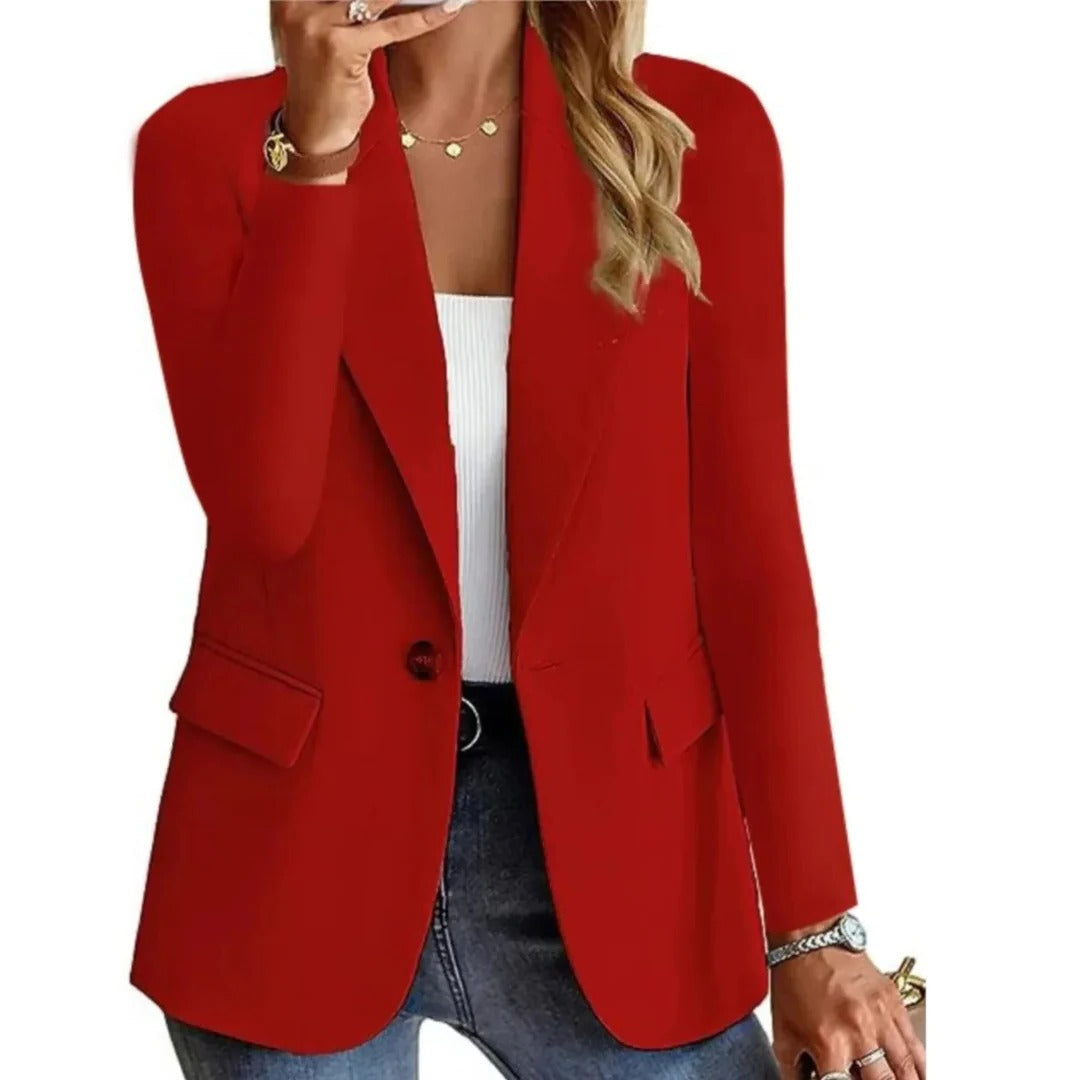 Veste Longue Pour Femme Avec Poches À Boucle Et Couture Structurée Pour Diverses Occasions