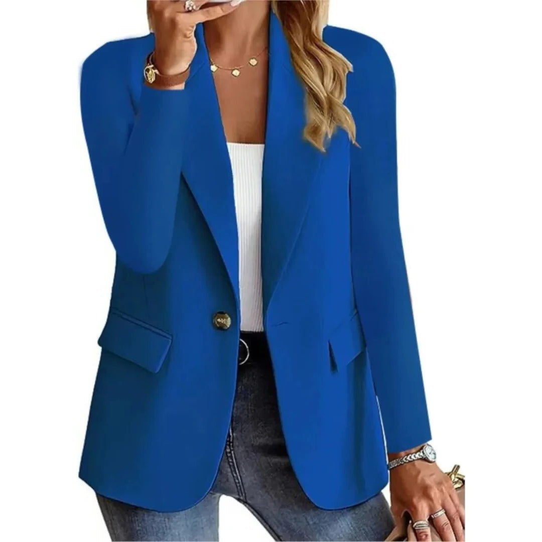 Veste Longue Pour Femme Avec Poches À Boucle Et Couture Structurée Pour Diverses Occasions