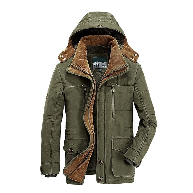 Veste Hivernale Extérieure Parka Pour Homme Amawinc Avec Isolation Et Doublure En Polaire Chaude