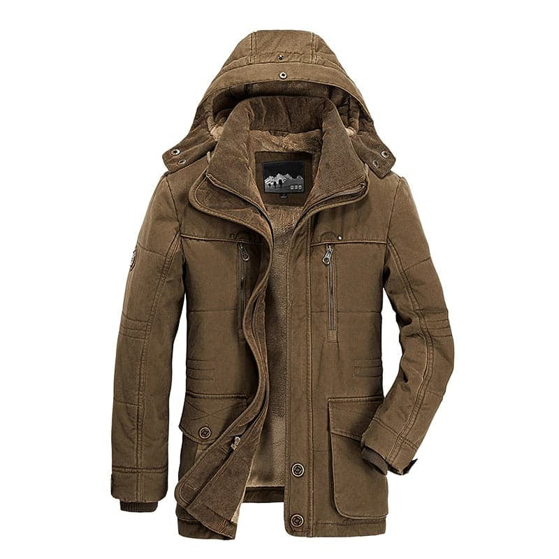 Veste Hivernale Extérieure Parka Pour Homme Amawinc Avec Isolation Et Doublure En Polaire Chaude