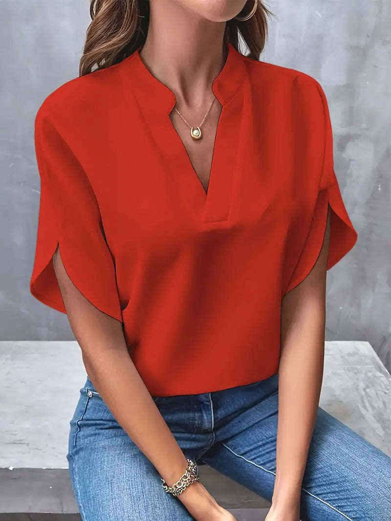 Blouse Léger Pour Usage Quotidien Amawinc Avec Silhouette Aérienne Polyvalente Et Élégante Pour Tous Les Jours