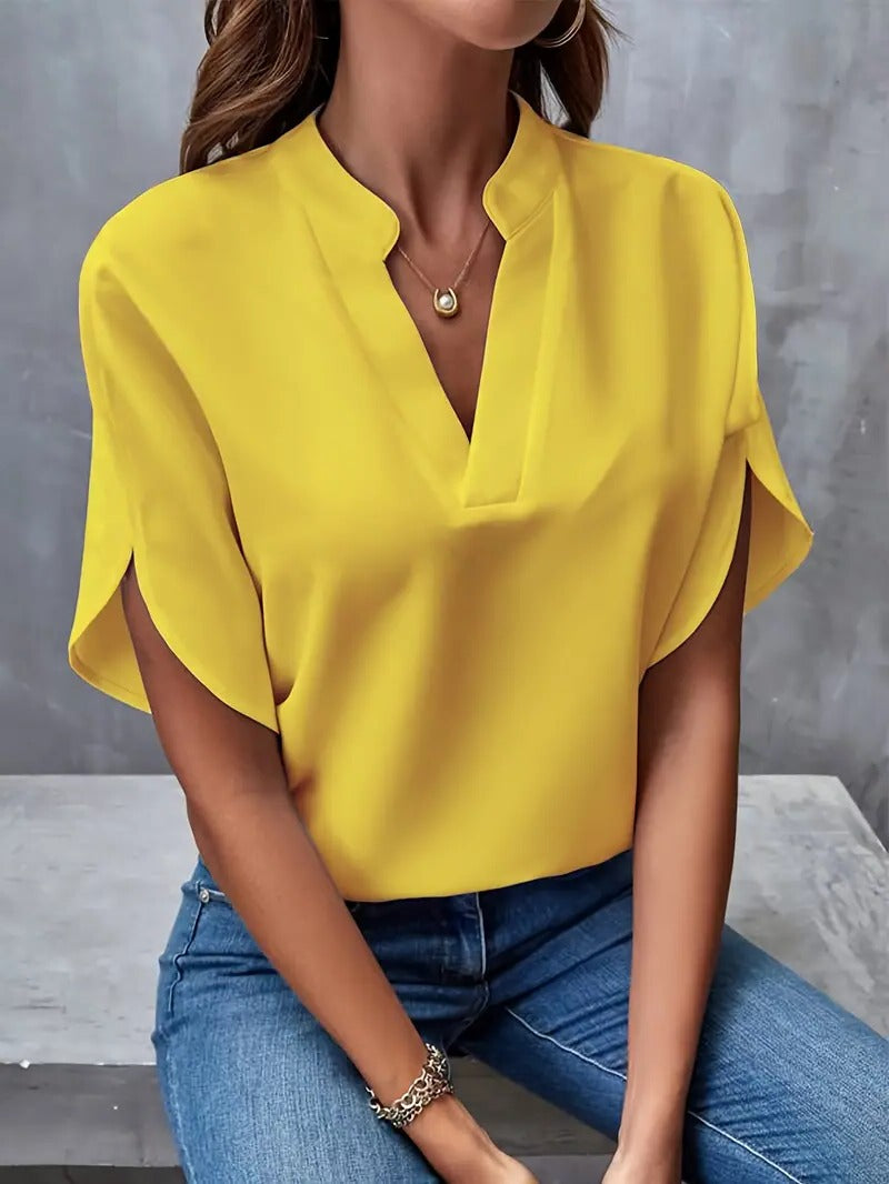 Blouse Léger Pour Usage Quotidien Amawinc Avec Silhouette Aérienne Polyvalente Et Élégante Pour Tous Les Jours