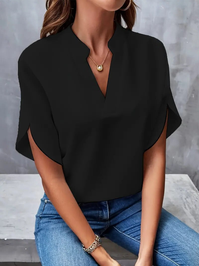 Blouse Léger Pour Usage Quotidien Amawinc Avec Silhouette Aérienne Polyvalente Et Élégante Pour Tous Les Jours