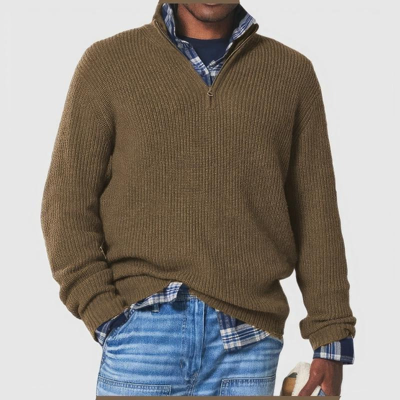 Pull Homme Quotidien Amawinc Chaleur Et Style Classique Avec Texture Douce Confortable