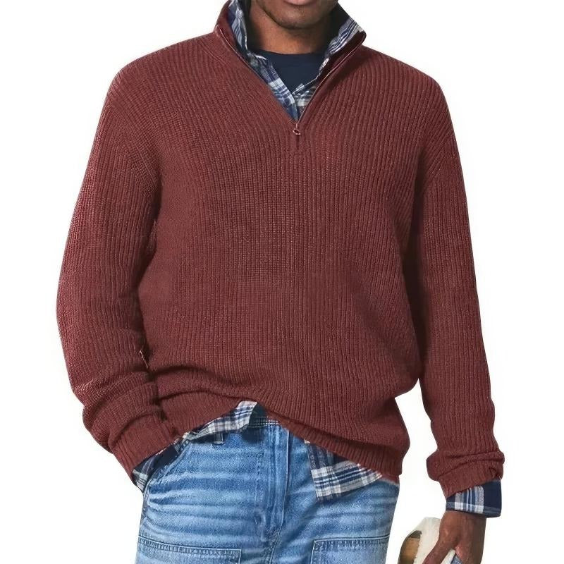 Pull Homme Quotidien Amawinc Chaleur Et Style Classique Avec Texture Douce Confortable