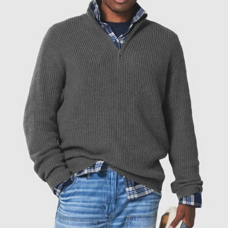 Pull Homme Quotidien Amawinc Chaleur Et Style Classique Avec Texture Douce Confortable