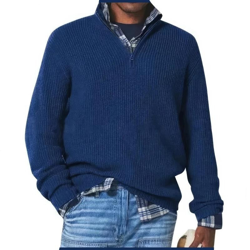Pull Homme Quotidien Amawinc Chaleur Et Style Classique Avec Texture Douce Confortable
