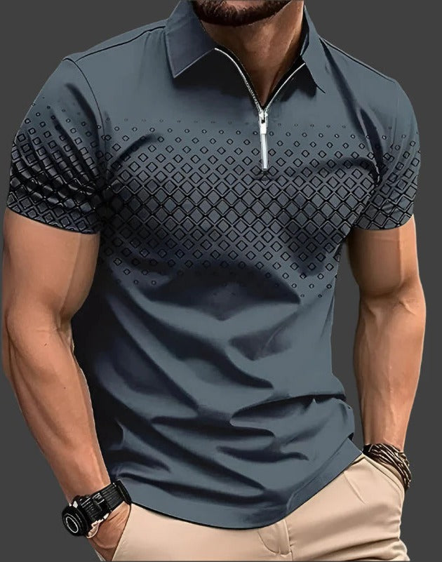 Polo Homme à Carreaux Amawinc Léger et Respirant Été Décontracté et Polyvalent Idéal