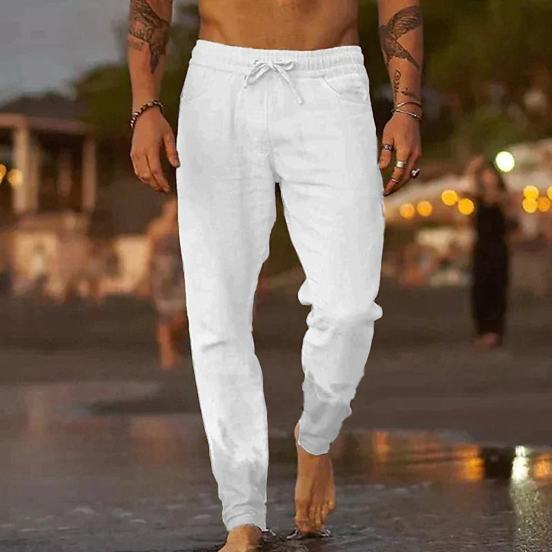 Pantalon Homme Amawinc Léger Respirant Décontracté Style Intemporel Pour Temps Chaud Et Confort