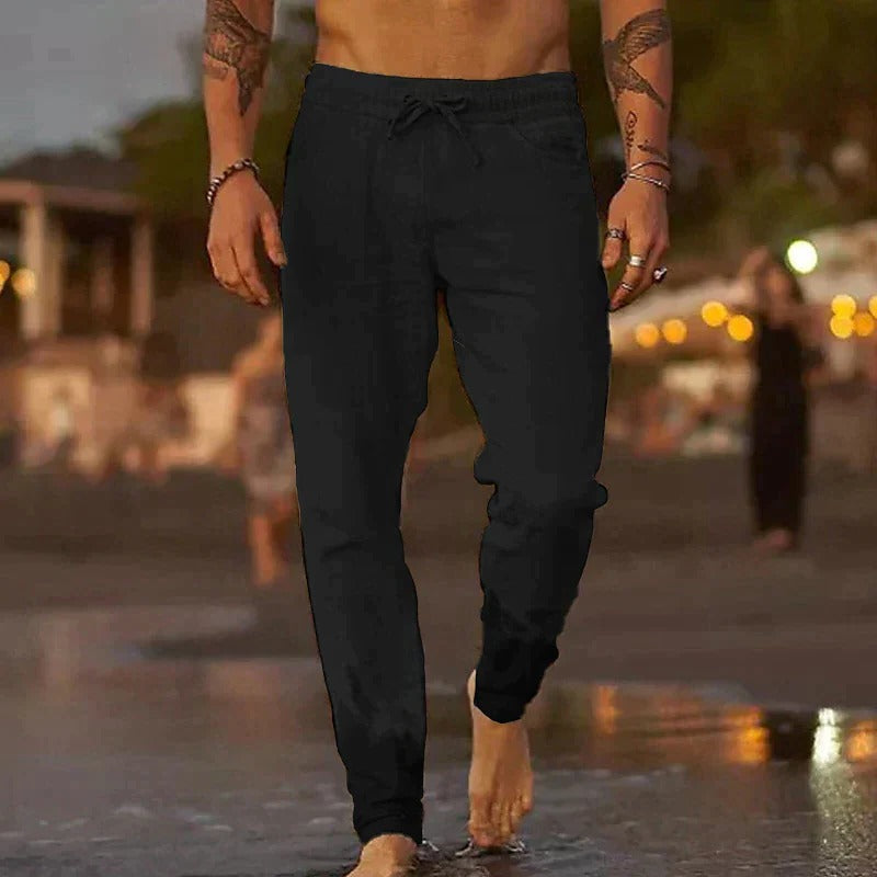 Pantalon Homme Amawinc Léger Respirant Décontracté Style Intemporel Pour Temps Chaud Et Confort