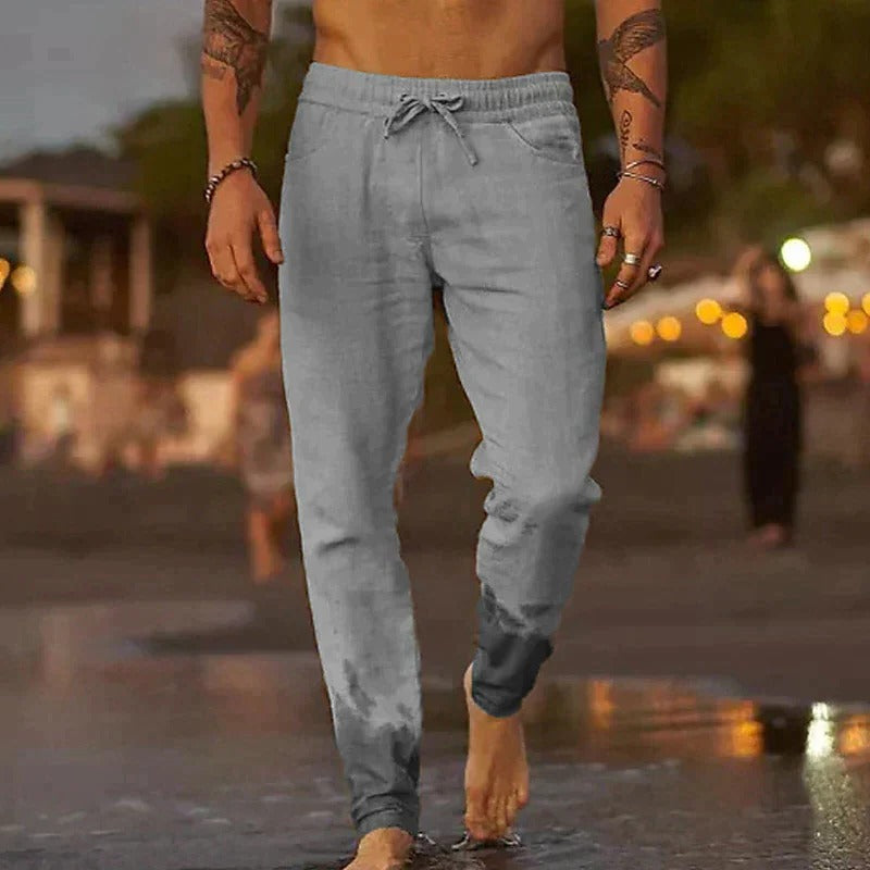 Pantalon Homme Amawinc Léger Respirant Décontracté Style Intemporel Pour Temps Chaud Et Confort