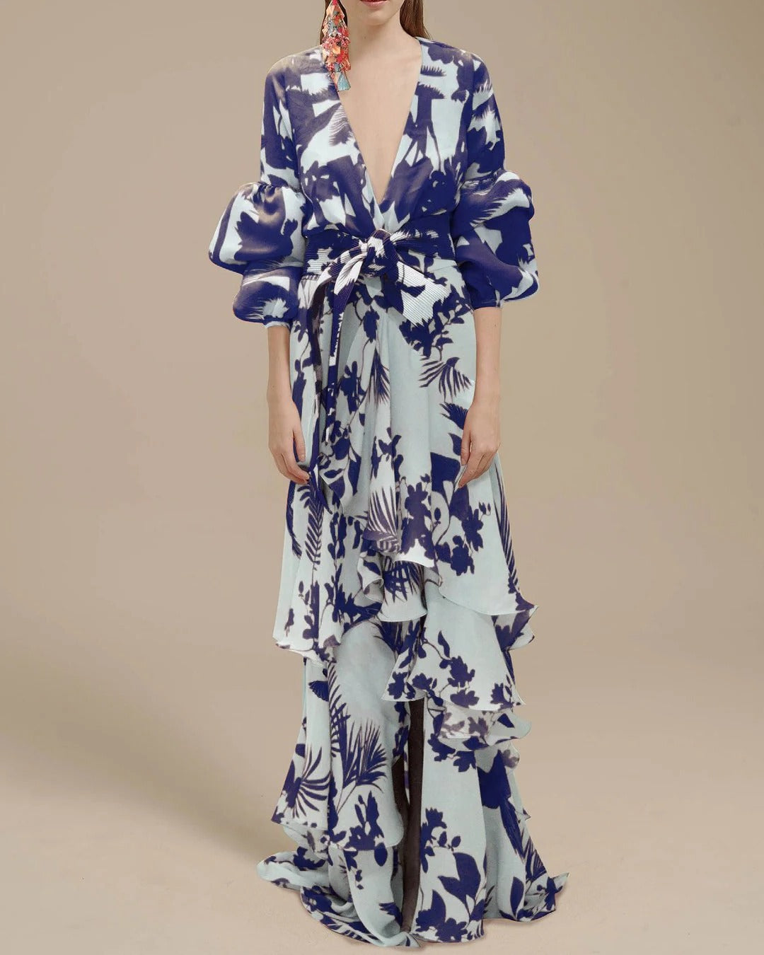 Robe Ceinturée Avec Attache Avant Réglable Pour Un Style Polyvalent Et Raffinée Pour Jour Et Soir