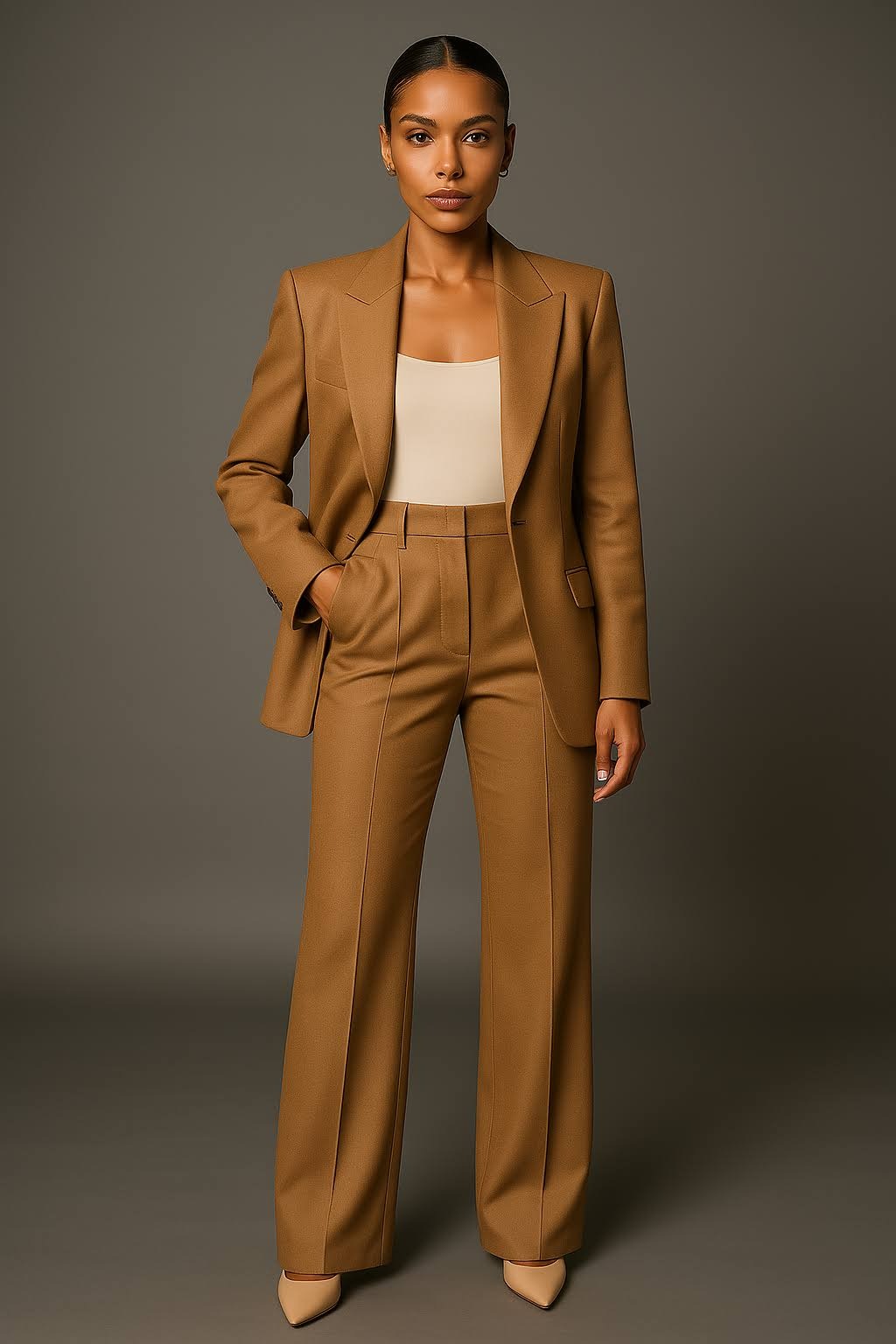 Ensemble Deux Pièces Veste Et Pantalon Professionnel Élégant Léger Et Respirant Pour Le Bureau