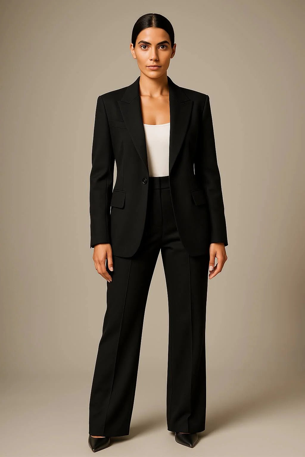 Ensemble Deux Pièces Veste Et Pantalon Professionnel Élégant Léger Et Respirant Pour Le Bureau