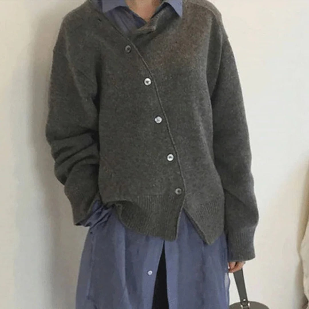 Cardigan Boutonné Classique Pour Quotidien Et Saisons Confort Chaud Avec Ouverture Par Boutons
