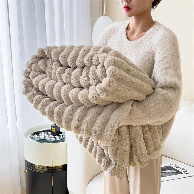 Couverture Douce Pour Intérieur Et Extérieur Neutre Et Chaude Pour Toutes Les Saisons