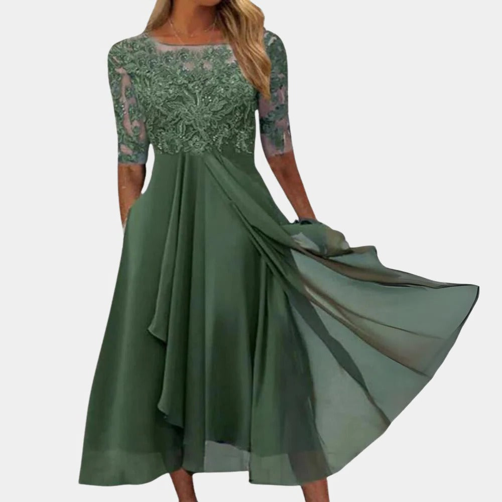 Robe En Dentelle Pour Été Femme Design Estival Léger Polyvalente Pour Journée Et Soirée