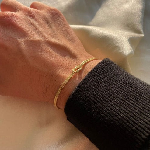 Bracelet Noeud d Amour Minimaliste Pour Femme Élégant Et Polyvalent Pour Tous Les Jours