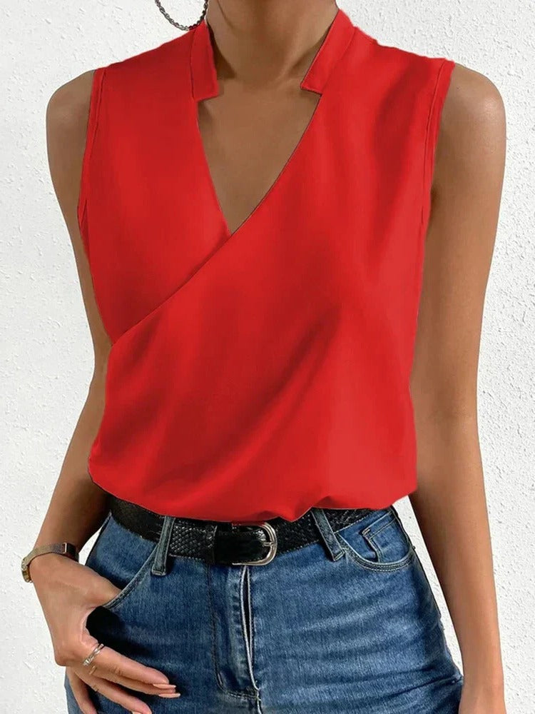 Top Col V Été Pour Femme Amawinc Léger Et Respirant Confortable Et Élégant Pour Journées Chaudes