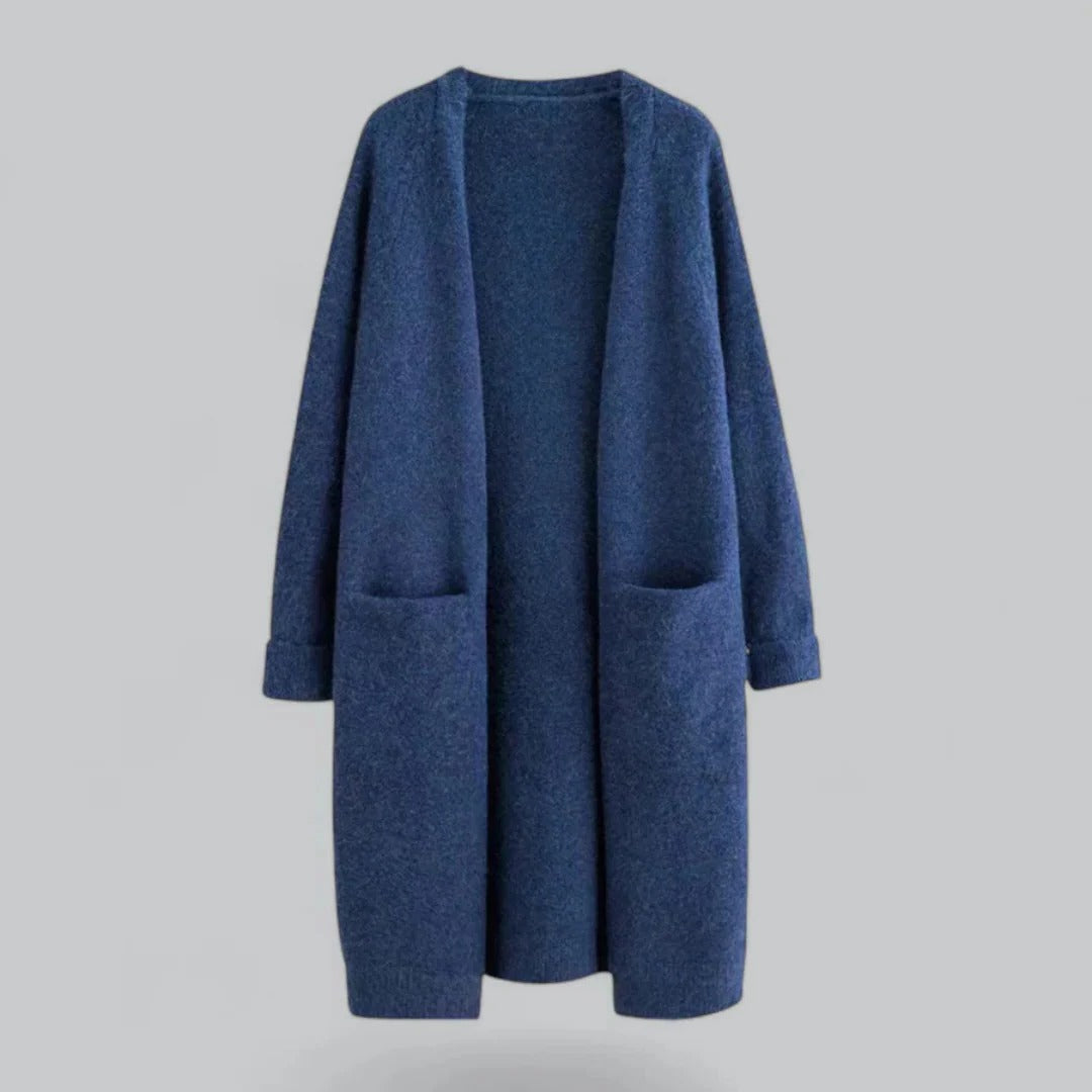 Cardigan Ouvert Décontracté Pour Femme Longueur Longue Amawinc Pour Tenues Quotidiennes