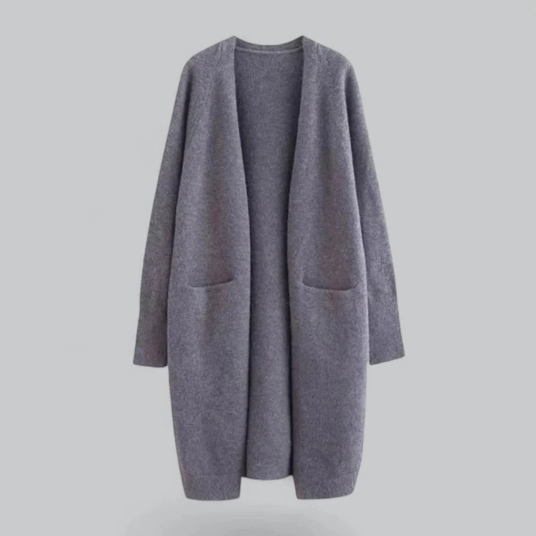 Cardigan Ouvert Décontracté Pour Femme Longueur Longue Amawinc Pour Tenues Quotidiennes
