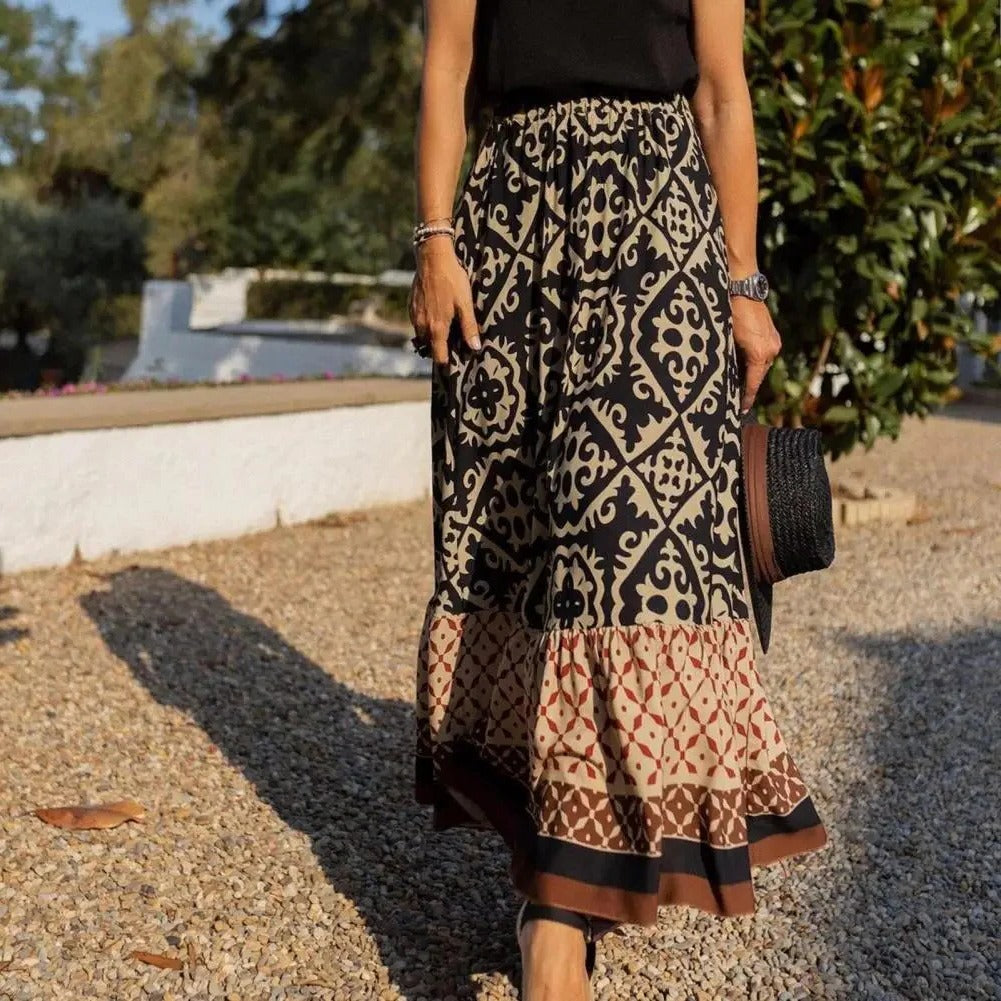 Jupe Taille Haute Été Pour Femmes Fluide Et Élégante Pour Toutes Les Occasions Décontractées