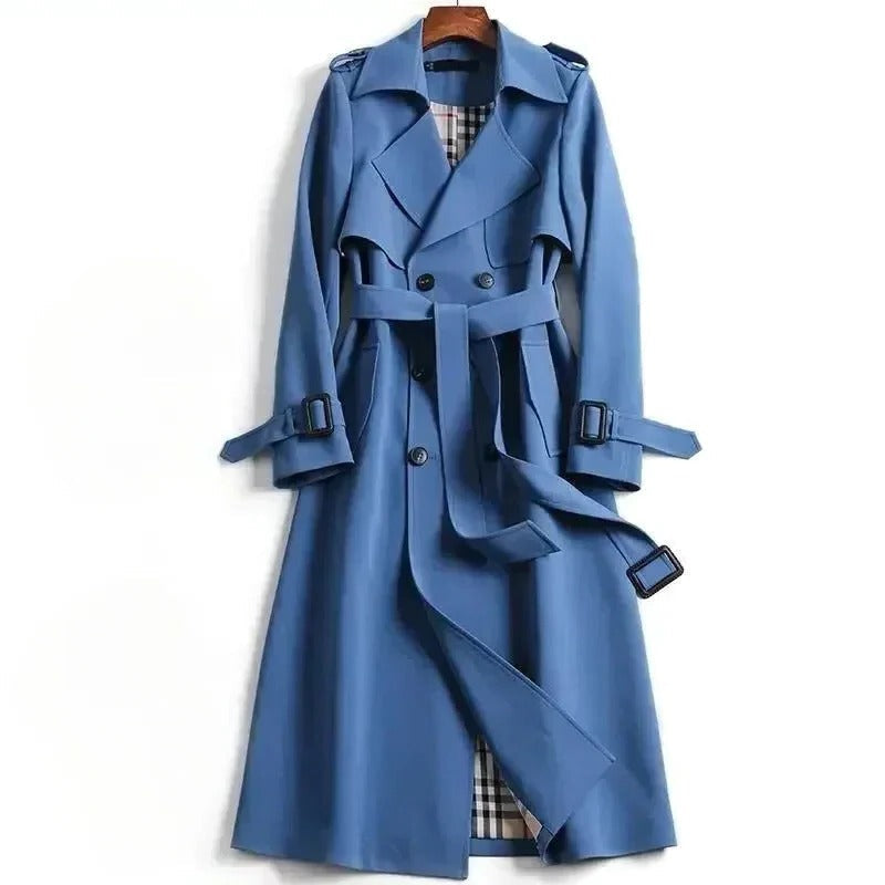 Manteau Trench Femme Coupe Structurée Polyvalent Pour Toutes Occasions Quotidiennes