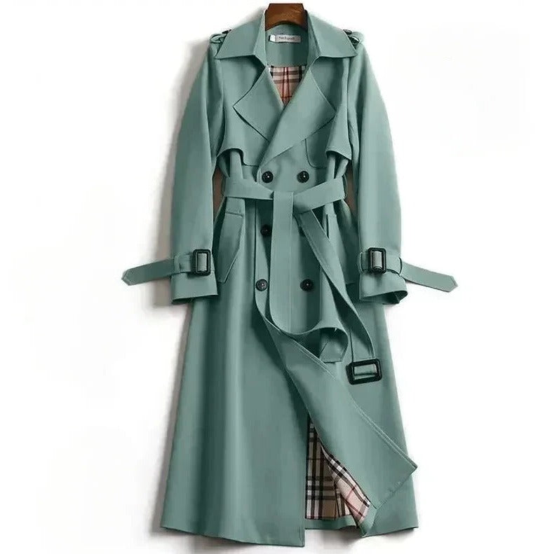 Manteau Trench Femme Coupe Structurée Polyvalent Pour Toutes Occasions Quotidiennes