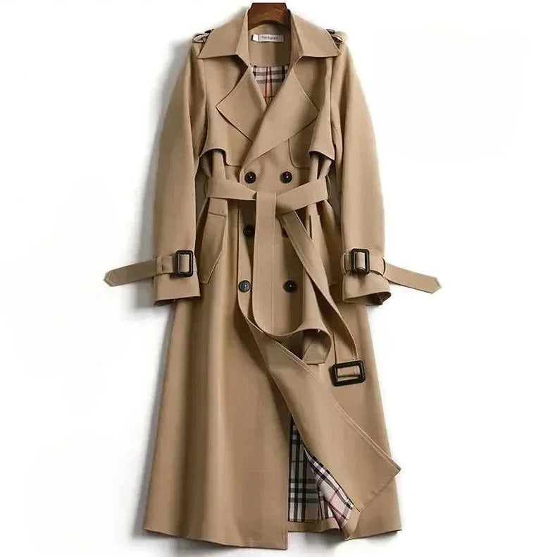 Manteau Trench Femme Coupe Structurée Polyvalent Pour Toutes Occasions Quotidiennes