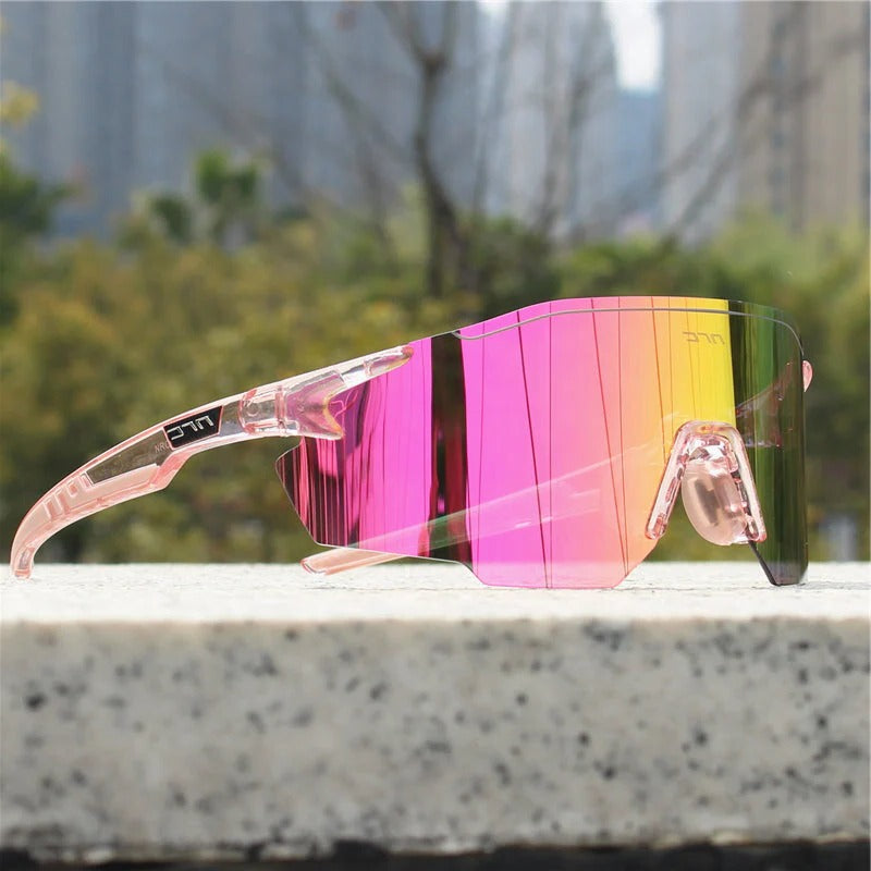Amawinc Lunettes De Soleil Polarisées Sport En Cadre Léger Pour Cyclisme Course Et Activités Plein Air Protection UV