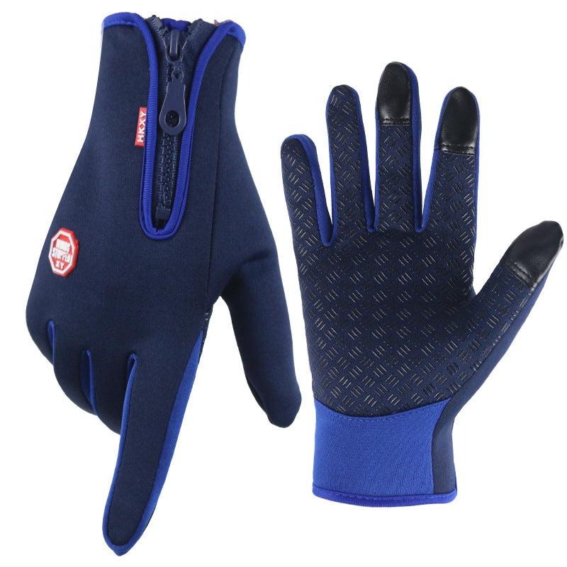 Gants Thermiques Ultra Fins Unisexe Tactiles Doublure Polaire Résistants au Vent et à l'eau Pour Hiver