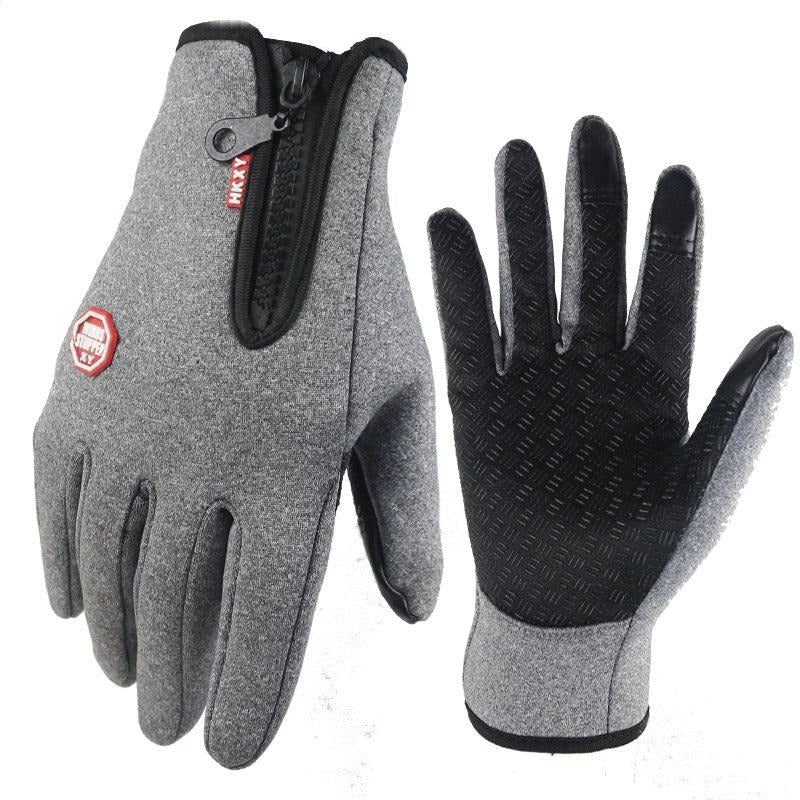 Gants Thermiques Ultra Fins Unisexe Tactiles Doublure Polaire Résistants au Vent et à l'eau Pour Hiver