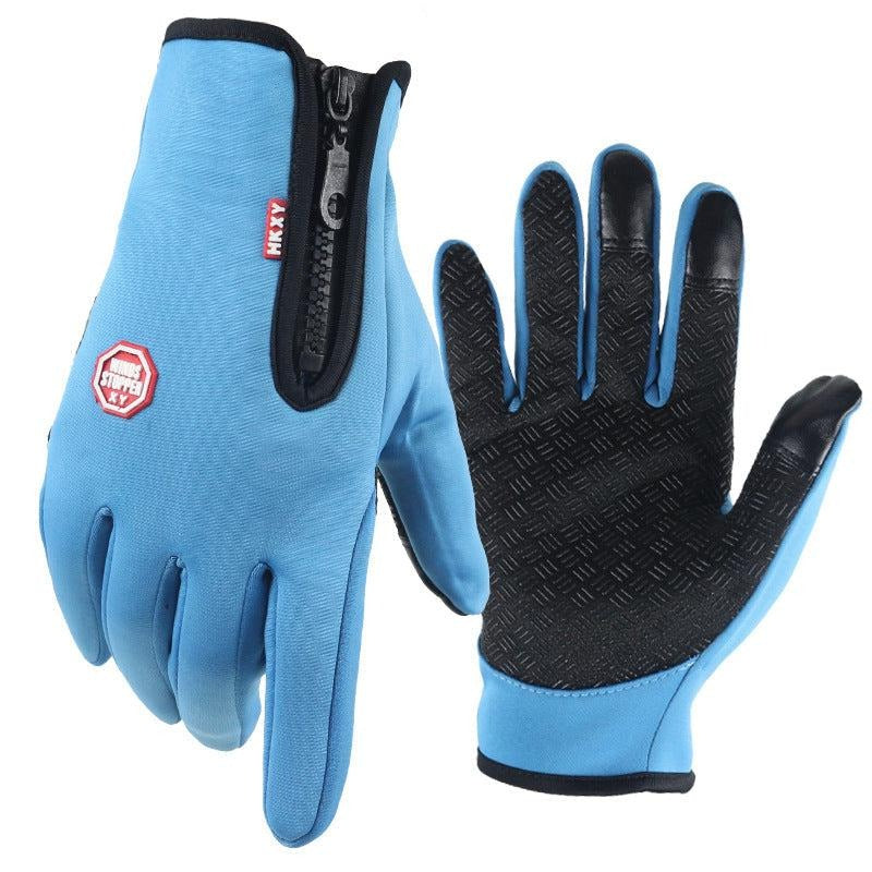 Gants Thermiques Ultra Fins Unisexe Tactiles Doublure Polaire Résistants au Vent et à l'eau Pour Hiver