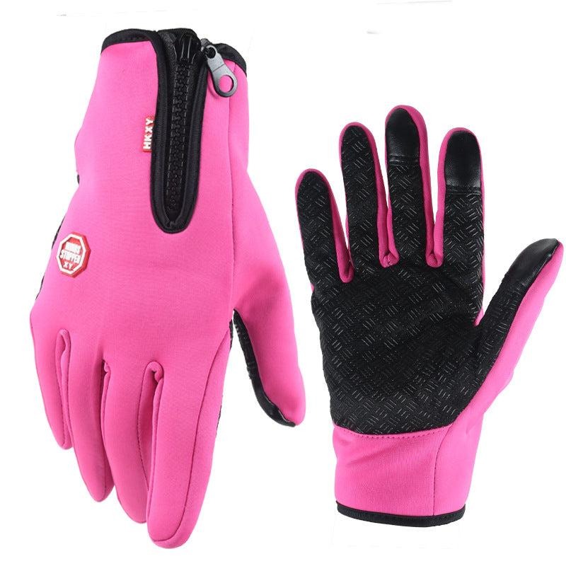Gants Thermiques Ultra Fins Unisexe Tactiles Doublure Polaire Résistants au Vent et à l'eau Pour Hiver