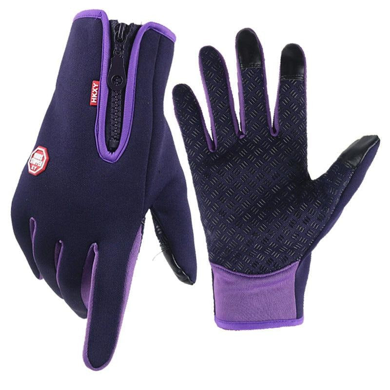 Gants Thermiques Ultra Fins Unisexe Tactiles Doublure Polaire Résistants au Vent et à l'eau Pour Hiver