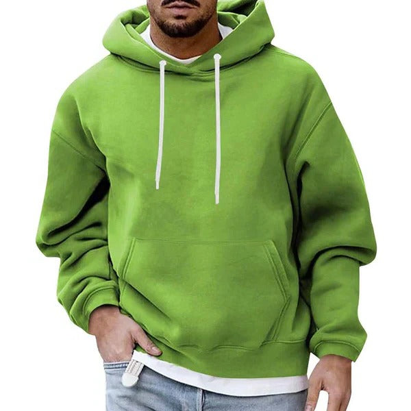Sweat À Capuche Homme Avec Poche Frontale Capuche À Cordon Confort Décontracté Bleu Clair Par Amawinc