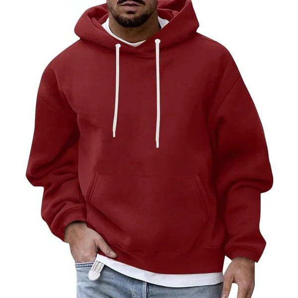 Sweat À Capuche Homme Avec Poche Frontale Capuche À Cordon Confort Décontracté Bleu Clair Par Amawinc