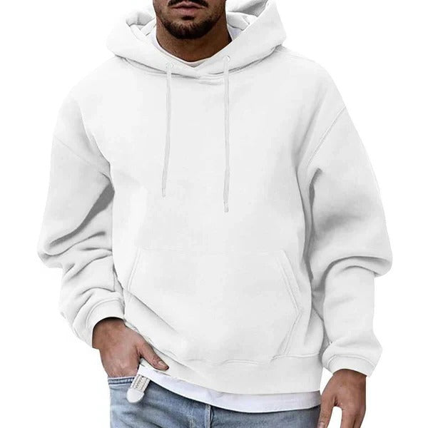 Sweat À Capuche Homme Avec Poche Frontale Capuche À Cordon Confort Décontracté Bleu Clair Par Amawinc