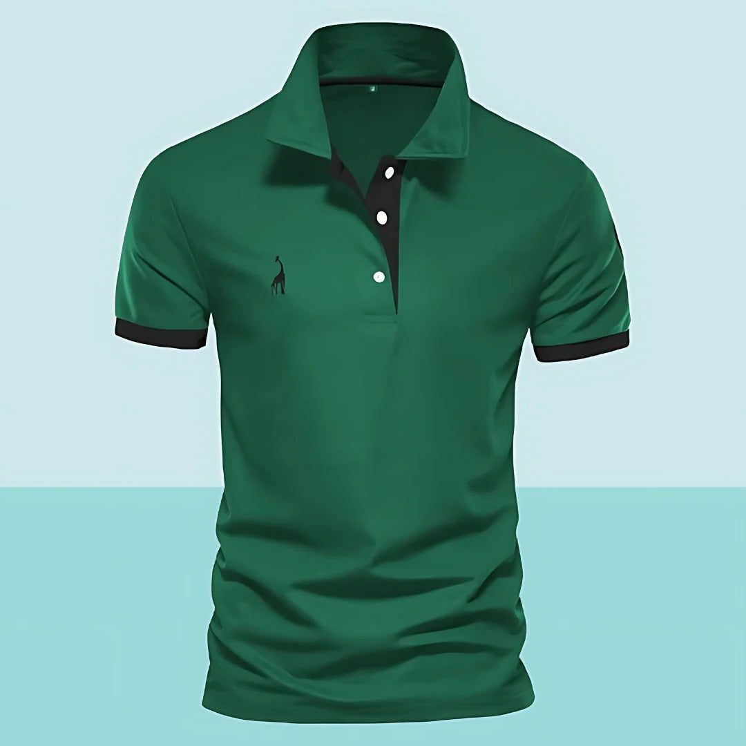 Polo Homme Amawinc Design Classique Décontracté Col Structuré Pour Port Quotidien