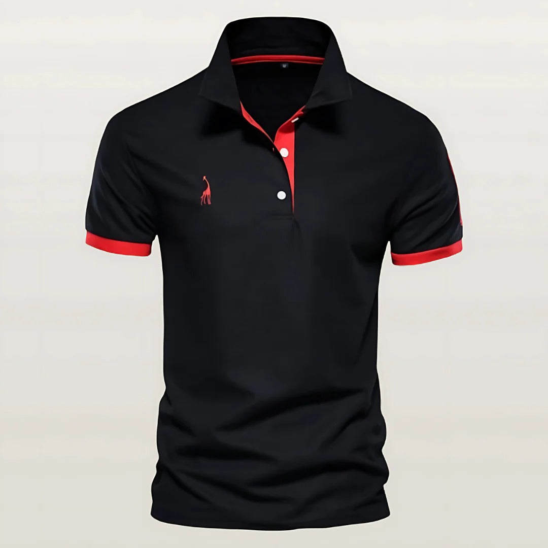 Polo Homme Amawinc Design Classique Décontracté Col Structuré Pour Port Quotidien